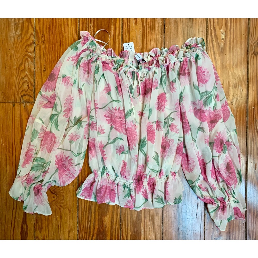 Floral off the shoulders blouse